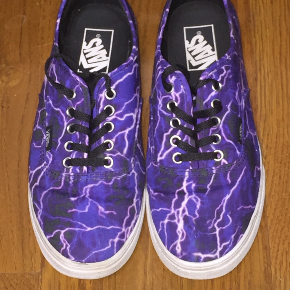 Purple Lightning Vans